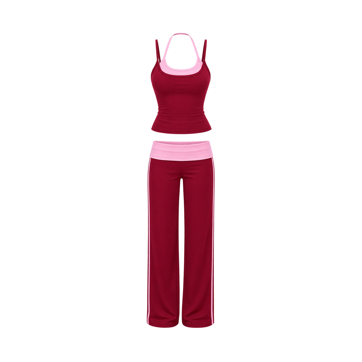Side-Stripe Straight Pants