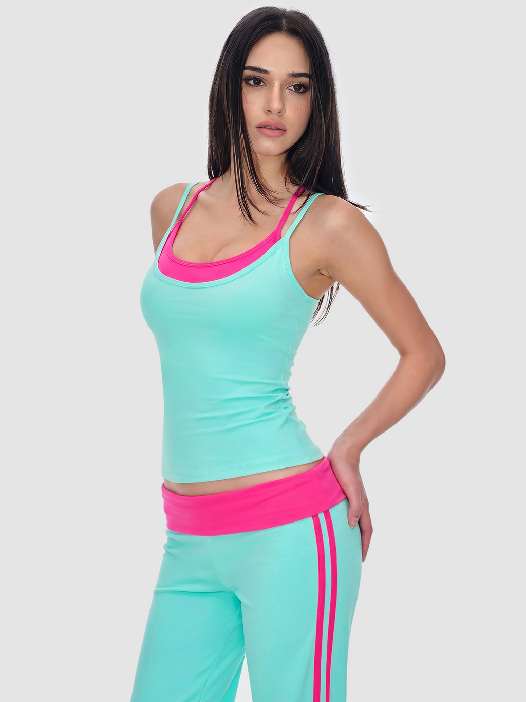 Side-Stripe Straight Pants