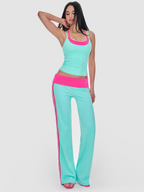 Side-Stripe Straight Pants