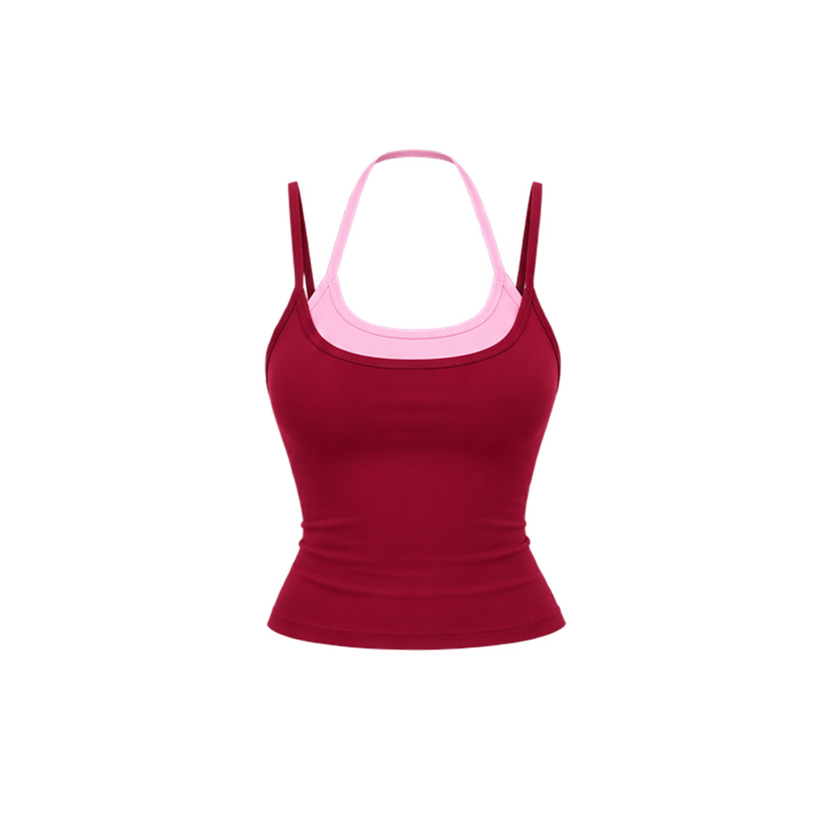 Layered Contrast Pilates Tank