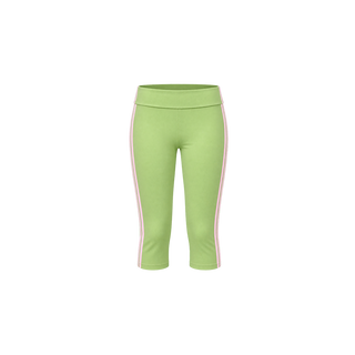 Side-Stripe Foldover Capris